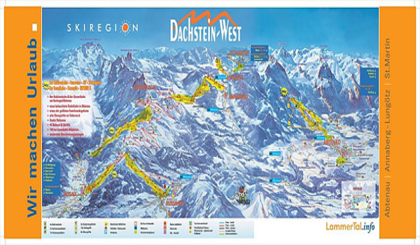 Annaberg-Lungotz-Dachstein-West Piste Map