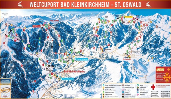 Bad-Kleinkirchheim Piste Map
