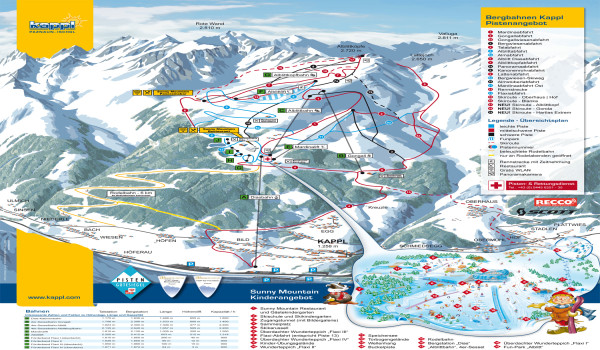 Kappl-Paznaun-Ischgl Piste Map