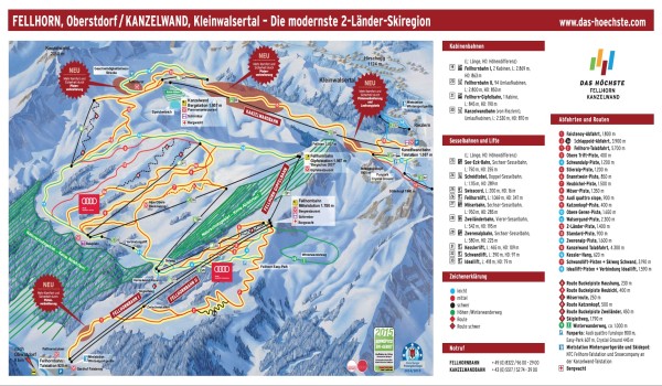 Kleinwalsertal-Kanzelwand-Fellhorn Pistenplan