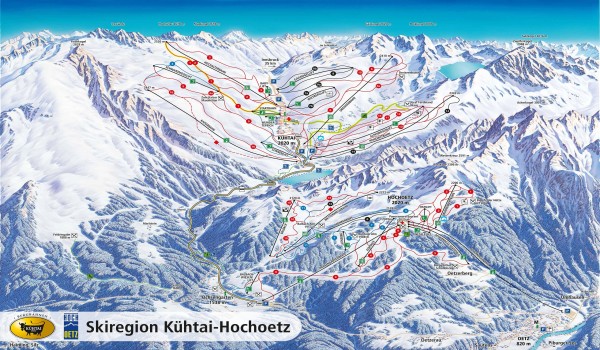 Kuhtai Piste Map