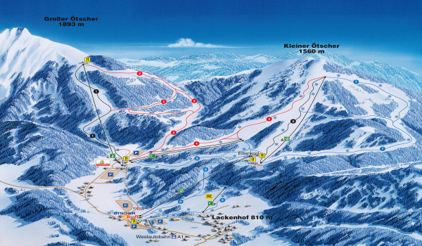 Lackenhof-Ötscher Piste Map
