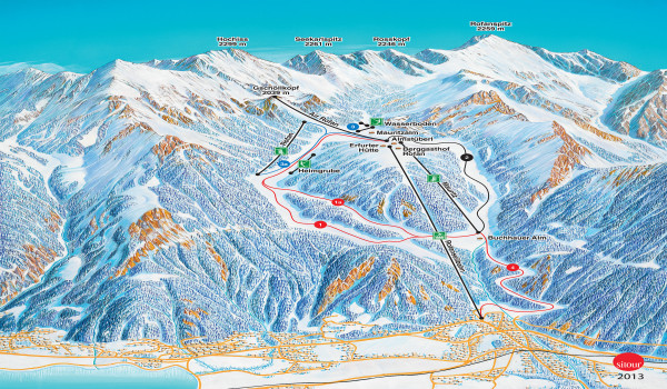 Maurach-am-Achensee-Rofanseilbahn Piste Map