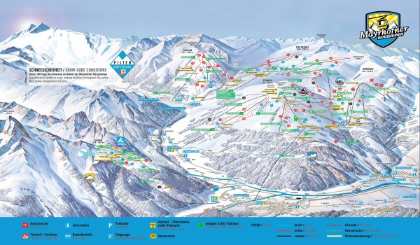 Mayrhofen-Zillertal Piste Map