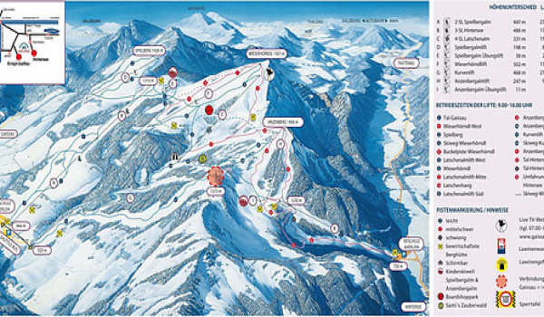 Oberwaldlift-Faistenau Piste Map