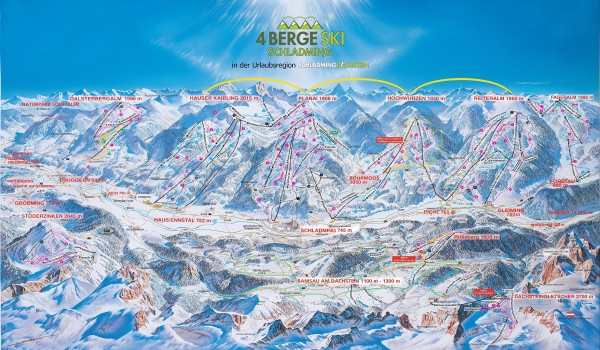 Planai-Schladming Piste Map