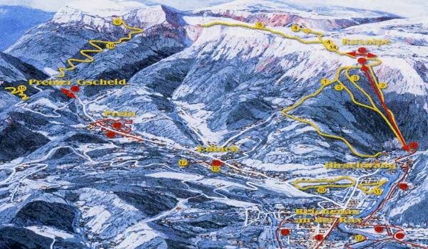 Reichenau-an-der-Rax-Raxalpe Pistenplan