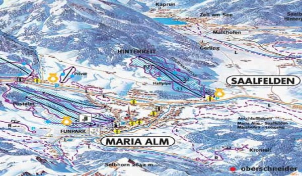 Saalfelden-Hinterreit Pistenplan