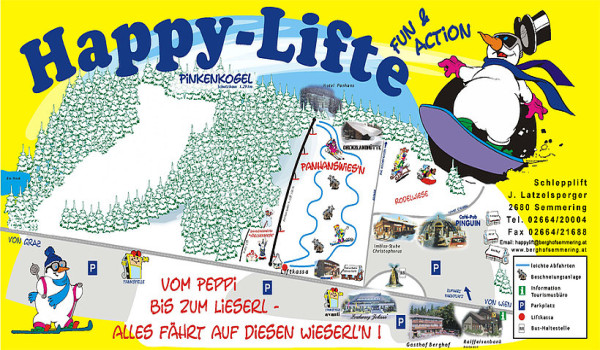 Semmering-Happylift Pistenplan