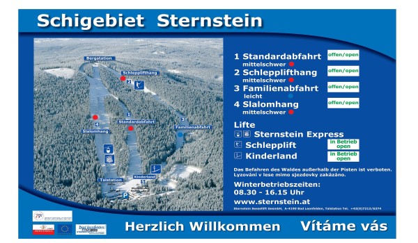 Sternstein-Lifte-Bad-Leonfelden Piste Map