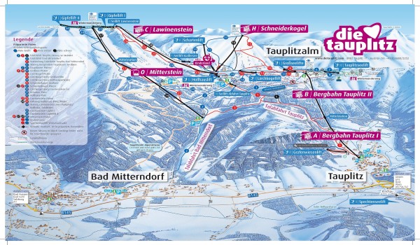 Tauplitz-Bad-Mitterndorf Pistenplan