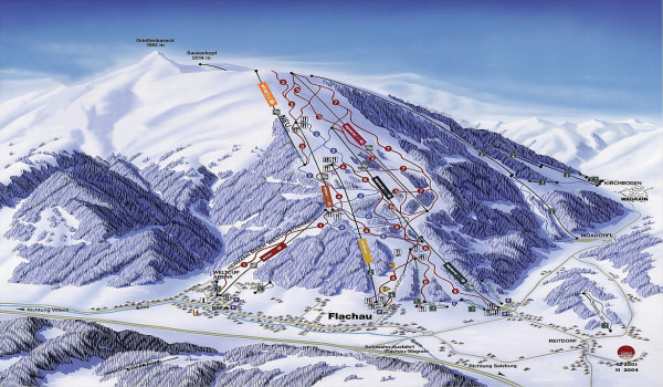 Flachau-Ski-amade Pistenplan