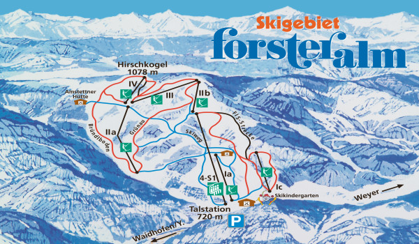 Forsteralm-Waidhofen/Ybbs-Gaflenz Piste Map