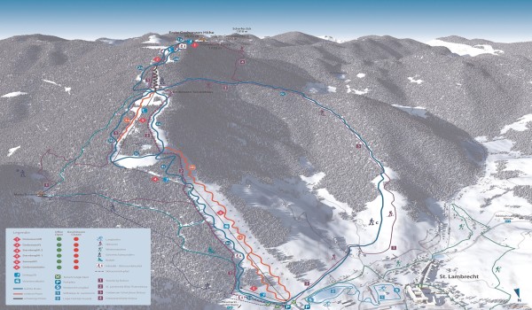 Grebenzen-StLambrecht Pistenplan