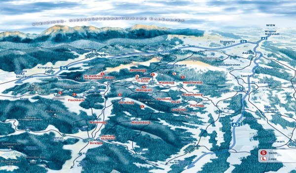 Miesenbach-Wiesenhofer Piste Map