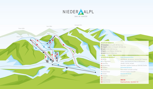 Niederalpl Pistenplan